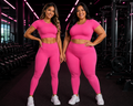 Conjunto de Calça +Cropped Neon