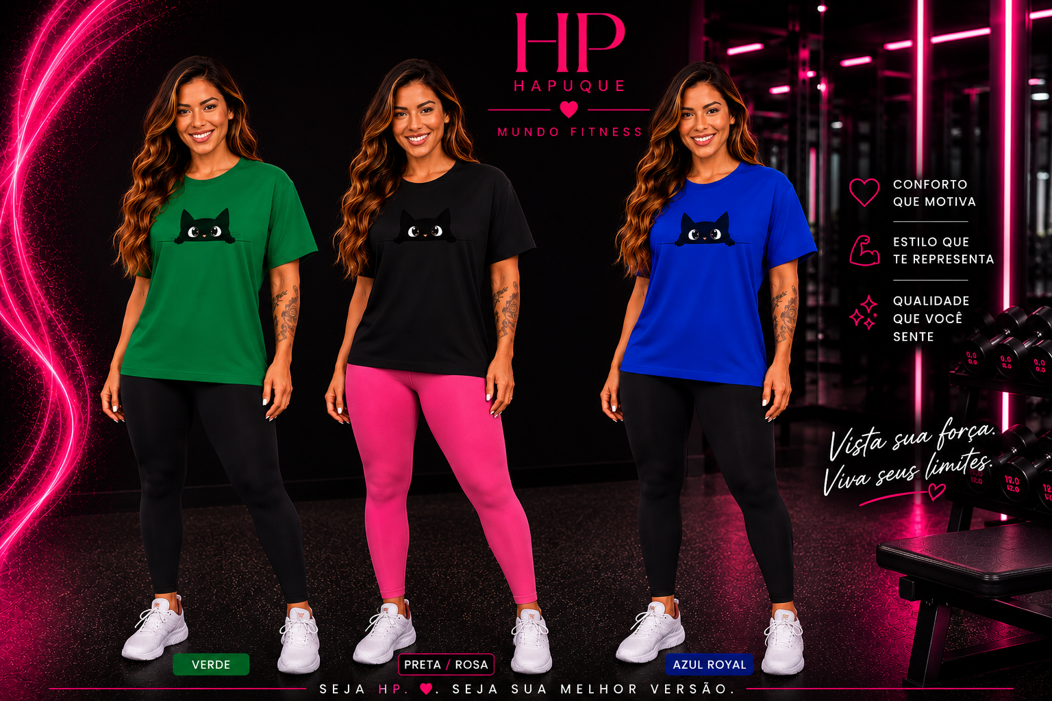 Camiseta Com Mangas Curtas Gatinhos